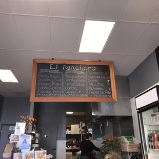 Menu as of 4/4/18