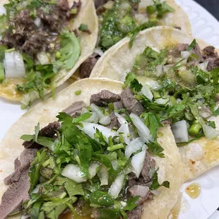 Cabeza and Lengua Tacos