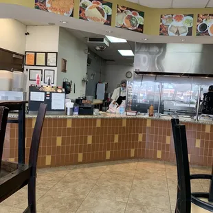 the inside of a restaurant