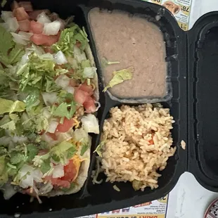 I ordered gold enchiladas with carne asada and I got 2 tacos. I tipped too! They F you in the drive through.