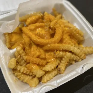 a close up of a container of food