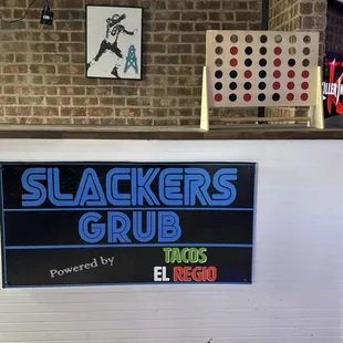 Inside slackers bar