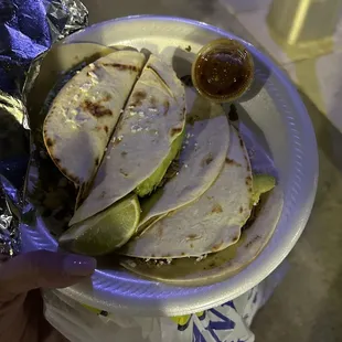 a person holding a plate of food