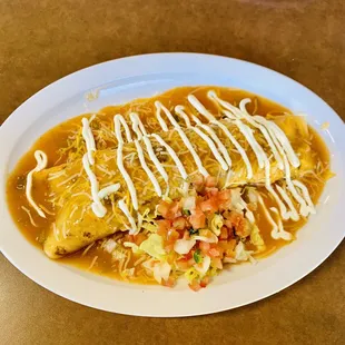  a plate of mexican food