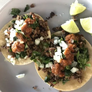 Carne asada tacos