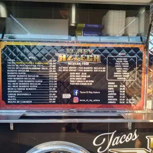 Menu and prices