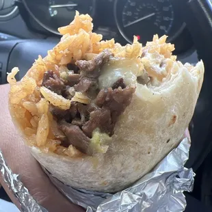 Super asada burrito no beans