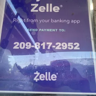 Zelle Sign