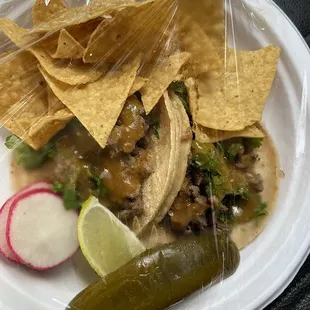 two asada/steak tacos