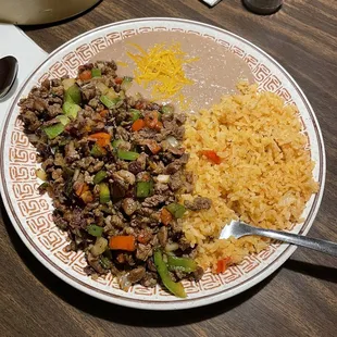 Asada Mexicana. Hands down best dish they have! And with the homemade flour tortillas