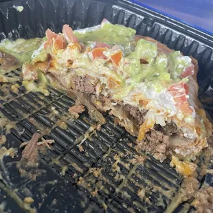 Beef chimichanga enchilada style
