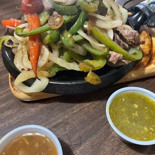 Steak fajitas