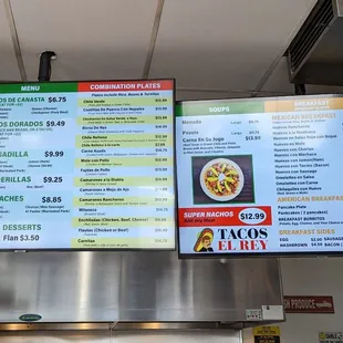 New Menu as if June 2023