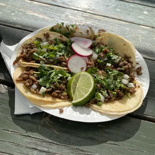 Carne asada tacos