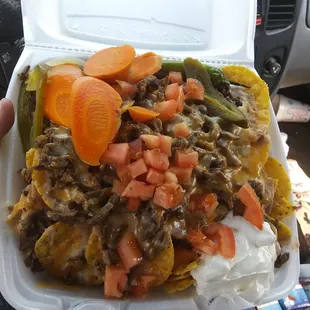 Nachos de asada