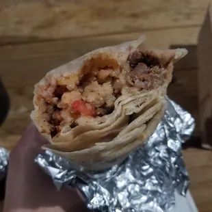 Tripe burrito