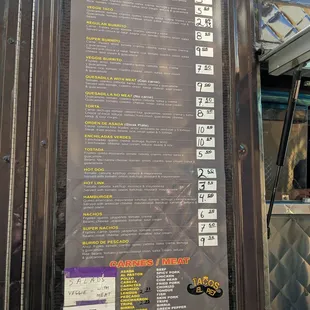 Menu May 2019