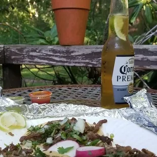 oysters and mussels, outside