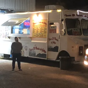 Right next to Michoacán taqueria. No idea what's up with that. It's a free country I guess.