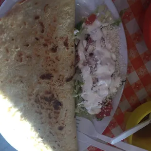 Chorizo quesadilla. So good