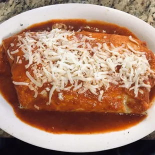 Wet Burrito w/spicy pork