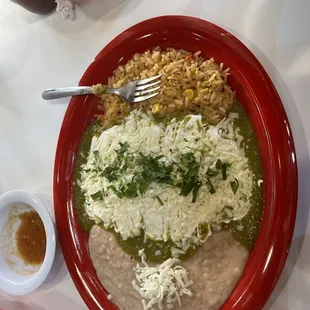 Cheese enchiladas