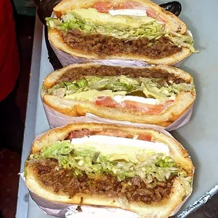 Torta De Asada Con Todo