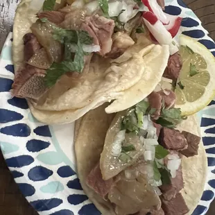 Lengua Tacos.