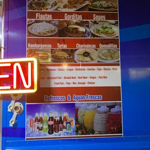 a menu for a mexican restaurant