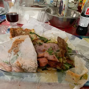 Gigantic Tort Cubana  So big and delicious that might make 2 large meals!  For $13? Best tasty deal in town