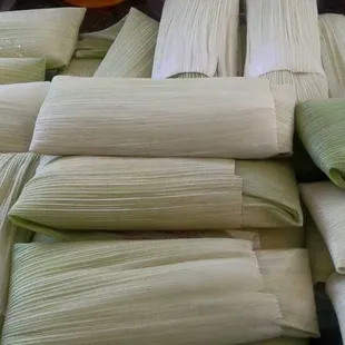 Tamales de elote/y de puerco