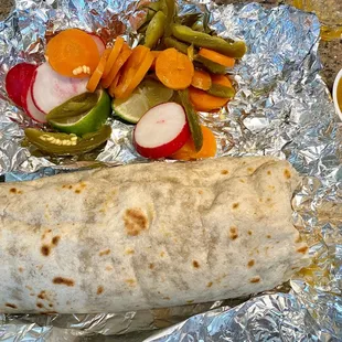 Lengua burrito $12