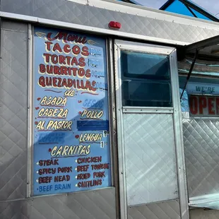 the side of a food truck