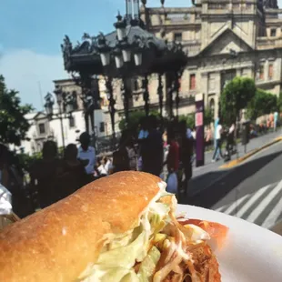 Lonche de Pierna estilo Guadalajara, Jalisco