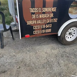 the side of a food truck