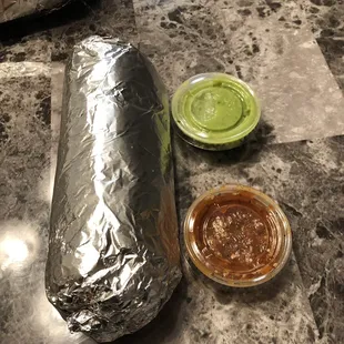 Burrito. Okay size. Could be bigger