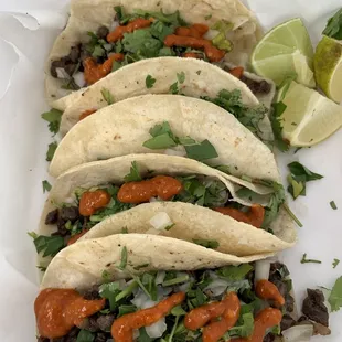 Tacos are fire and the hot sauce is amazing too!
