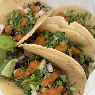 Steak tacos are fire!