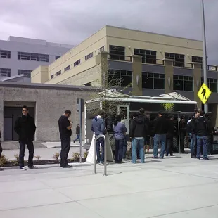 Lunch line at the El Tajin Taco Truck (May 2012)