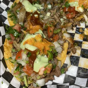 a close up of a taco