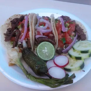 Tacos de  Asada.Adovada. Cabeza.Tripitas. Birria. Chicharon.
