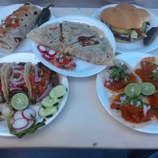 Tortas.tacos.buritos.quesadillas.hot dogs.elotes.nacho chease