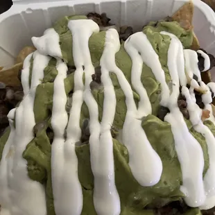 Asada nacho lite beans