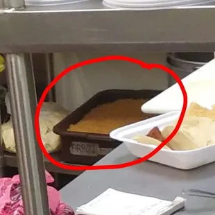 Uncovered rice