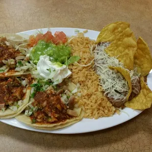 chicken taco plate