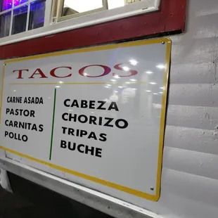 Always get the tripas and cabeza