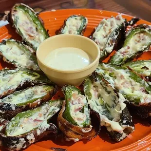 Tapatio poppers: bacon wrapped jalapeño