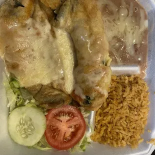 Chile relleno plate