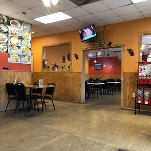 Large dining area.
