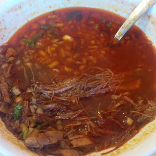 Not a super attractive photo of birria.